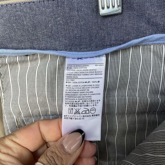 Banana Republic Men’s Aiden Chino Slim Fit Khaki Pants Size 34x30 - Picture 10 of 13